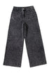 Patch Pocket Straight Leg Loose Fit Jeans